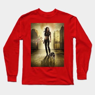 Rooftop girl Long Sleeve T-Shirt